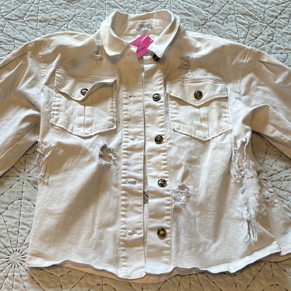 White Jean Jacket